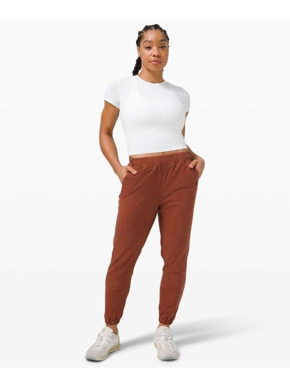 Lululemon Adapted State Training Joggers Pants Orange Brown Dark Terracotta 8